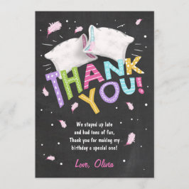 Folha de Cartões de agradecimentos do pijama do Sl