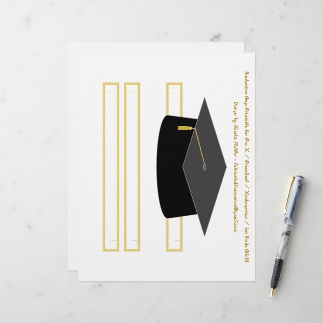 Folha de chapéu da Parte de Papel Preto do boné de (Frente/Verso In Situ)