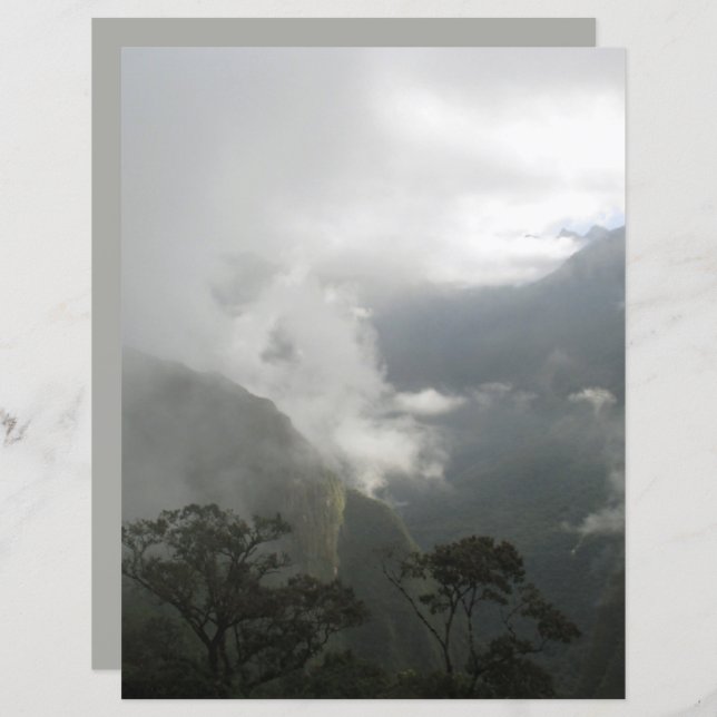 Folha de cinza das Nuvens (Frente/Verso)