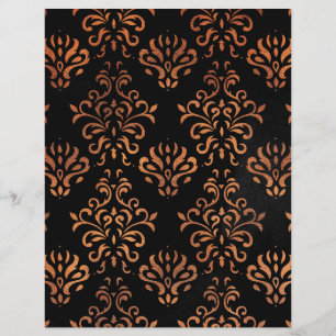Folha de cobre e papel de scrapbook preto para Dam