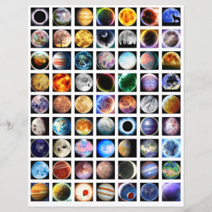 Folha de colagem elementos de scrapbook espaço ext