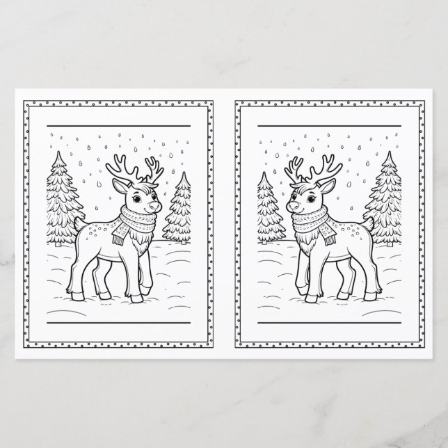 Folha De Coloração De Natal Para Crianças (Frente)