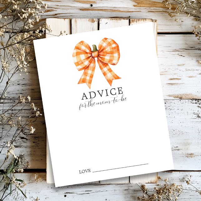 Folha de Conselhos para Chá de Bebê Coquette de Ou (Criador carregado)