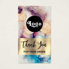 Folha de cor azul púrpura dourada folheto informat