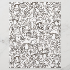 Folha de cores Mushroom Mania Scrapbook Paper