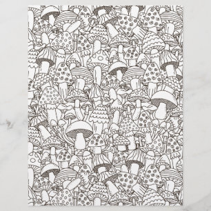 Folha de cores Mushroom Mania Scrapbook Paper