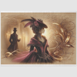 Folha de Disco Papel Tecidual Gótica Senhora Vitor