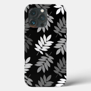 Folha de Elder Lg Padrão Preto Branco Cinza