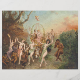 Folha de Fest der Faune und Ninfhen Scrapbook Pape