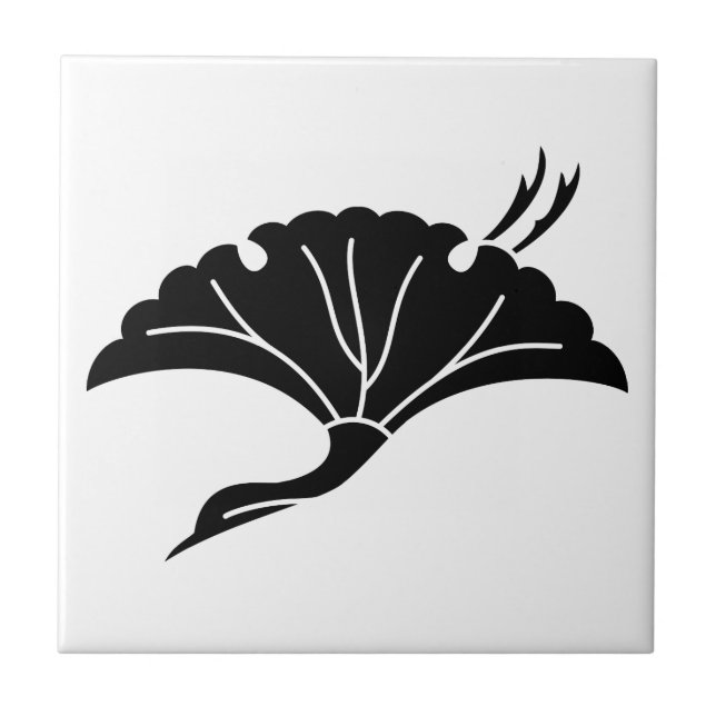 Folha de ginkgo em forma de grou (Frente)