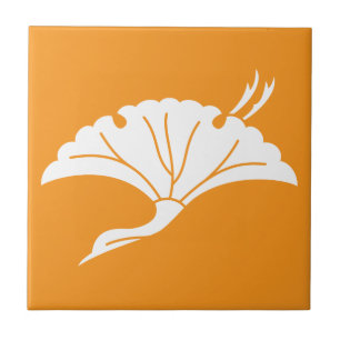 Folha de ginkgo em forma de grou