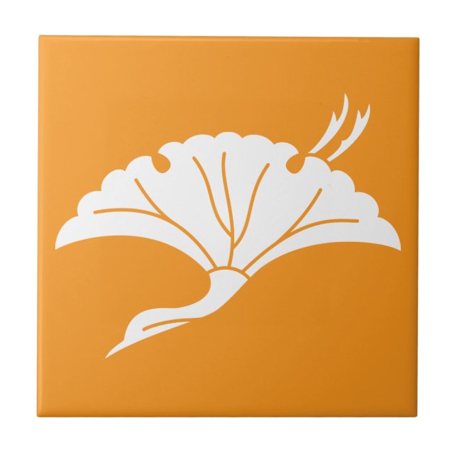 Folha de ginkgo em forma de grou (Frente)