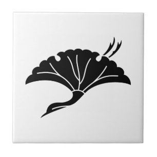 Folha de ginkgo em forma de grou