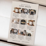 Folha de linha de produtos de bege Elegante minima<br><div class="desc">Mostre suas ofertas com nossa lindamente projetada folha de linha de produtos. Este modelo apresenta um layout limpo e moderno com espaço para imagens e descrições de produtos, fazer fácil para os clientes de ver seu alcance rapidamente. Perfeito para incluir em pacotes de pedidos como uma visão geral na moda...</div>