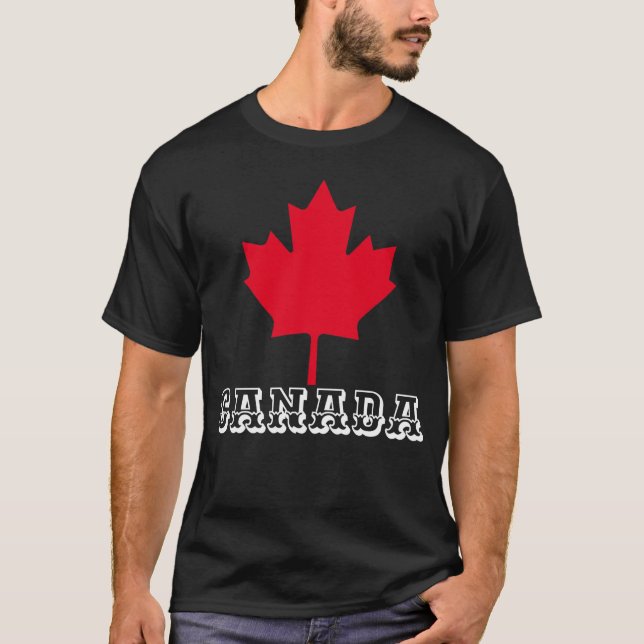 FOLHA DE MAPEL CANADÁ - Camisa T DO CANADÁ DAY (Frente)