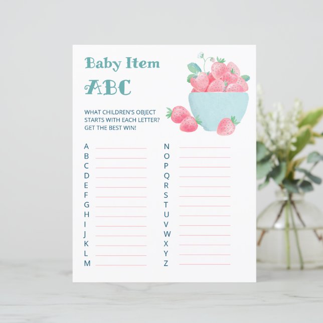 Folha de morangos bonitos de caça de chá de fralda (Em pé/Frente)