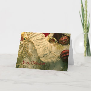 Folha de Natal - Cartão Musical-Jingle Bells