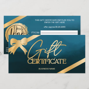 Folha de ouro em forma de chiclete Certificado de