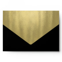 Folha de Ouro Preta Elegante