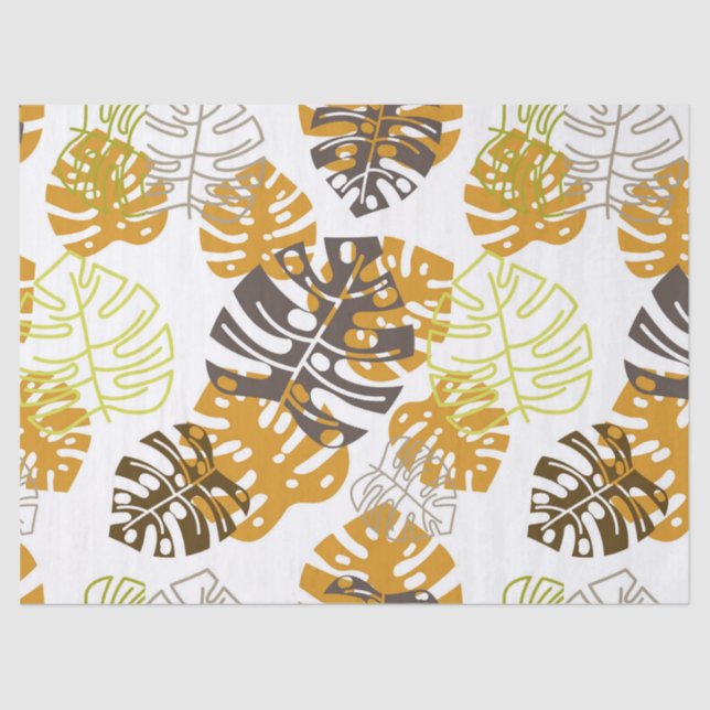 Folha de outono papel tecidular (Frente )