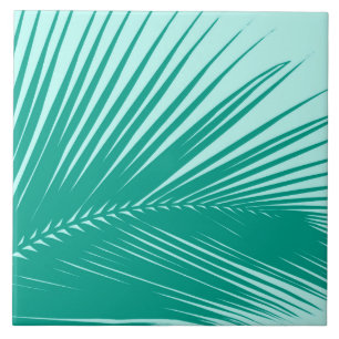 Folha de palma - Turquesa e aqua