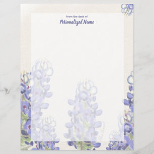 Folha de Papel Azul sem Linhas Muted
