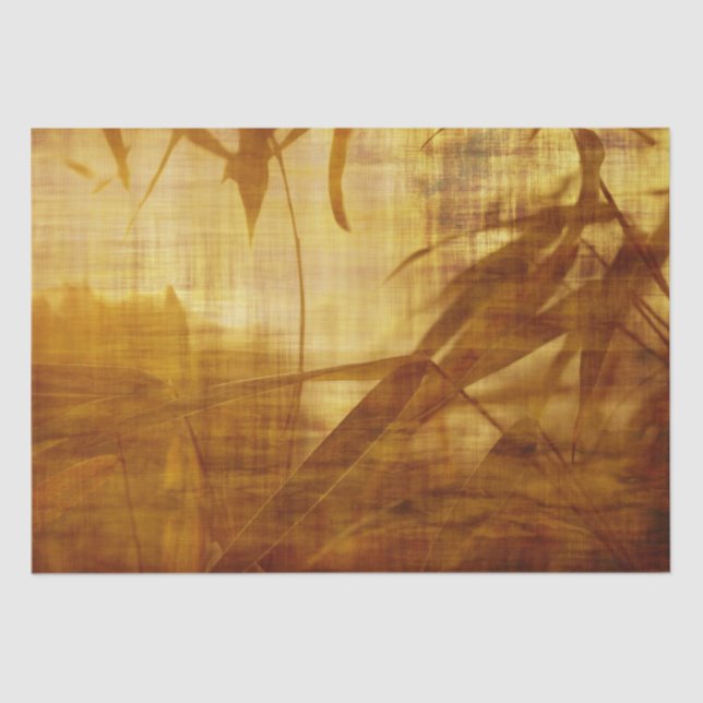 Folha de Papel Bambu - Papel Bergaminho - Decoupag (Frente )