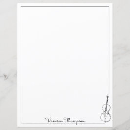 Folha de papel Clássica Violin Cello