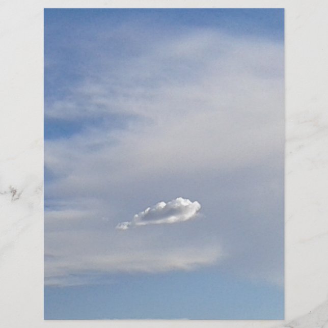 Folha de Papel Cloud And Cloud 8,5" x 11" (Frente)