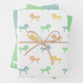 Folha de Papel Colorida para Moldagem de Cavalos d
