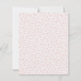 Folha de Papel com Padrão de Coração Rosa Suave