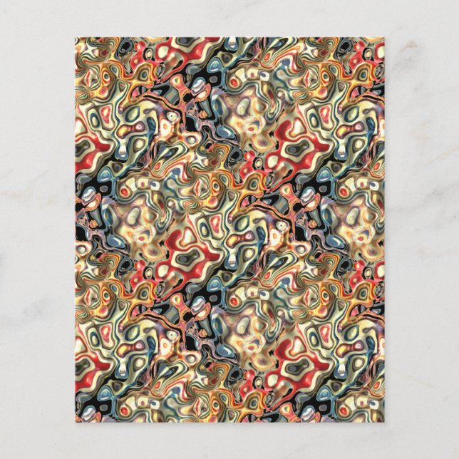 Folha de Papel de Arte Abstrata (Frente)