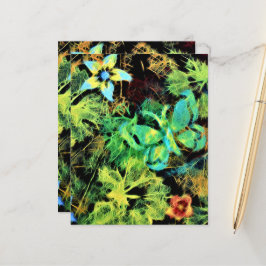 Folha de Papel de Borboleta e Flor Rodilius