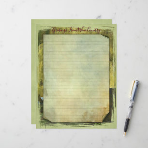 Folha de Papel de carta 8,5''x11'' do país do vinh