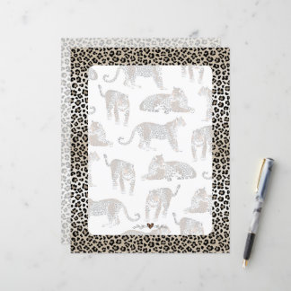 Folha de papel de carta, Impressão Leopardo,