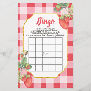 Folha de Papel de Cartões de Bingo, Chá de fraldas