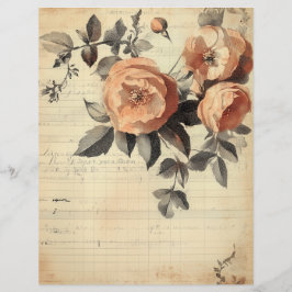 Folha de papel de Diário de Lixo Rosa de Peachy