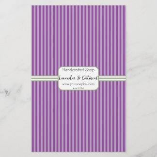 Folha de papel de embrulhamento de sabão Lavendar