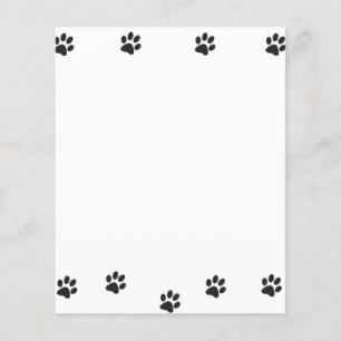Folha de Papel de Gato Preto