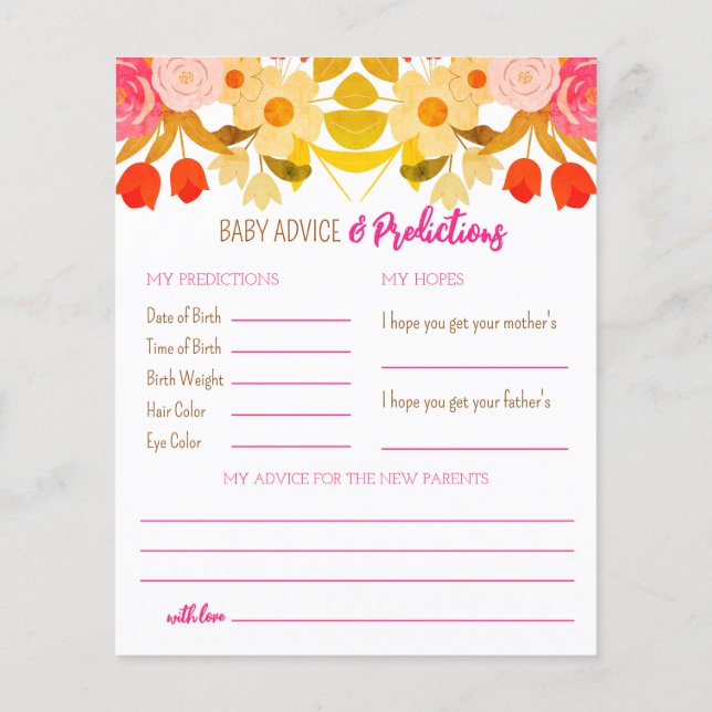 Folha de Papel de Jogo de Aconselhamento e Prediçã (Verso)