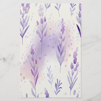 Folha de Papel de Quebra de Sabão Lavendar Aquarel