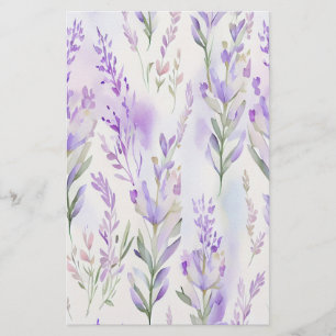 Folha de Papel de Quebra de Sabão Lavendar Aquarel