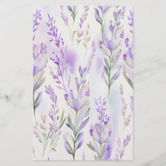 Folha de Papel de Quebra de Sabão Lavendar Aquarel