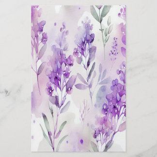 Folha de Papel de Quebra de Sabão Lavendar Aquarel
