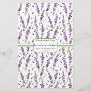 Folha de Papel de Quebra de Sabão Sage & Lavendar