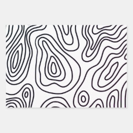 Folha de papel de revestimento de padrão de rosca