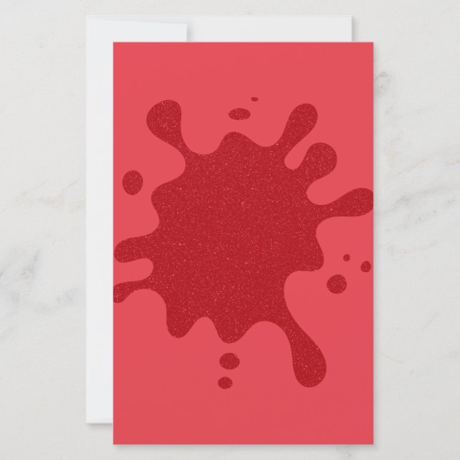 Folha de papel Design do Splat Vermelho de Tomato  (Frente)