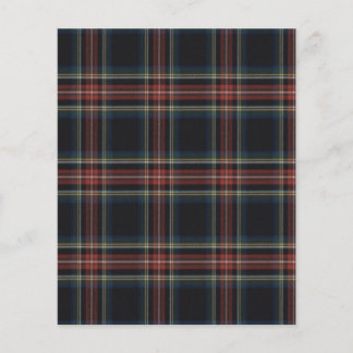 Folha de papel do Tartan preto