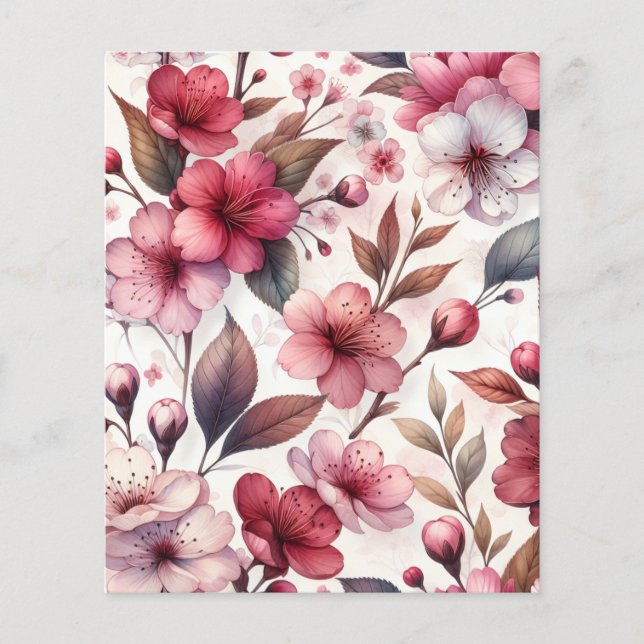 Folha de Papel Flor de Cerejeira (Frente)