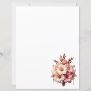 Folha de papel Floral Gladiolus